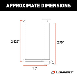 Product of Lippert Components 225598 Trailer Coupler Safety Pin Clip