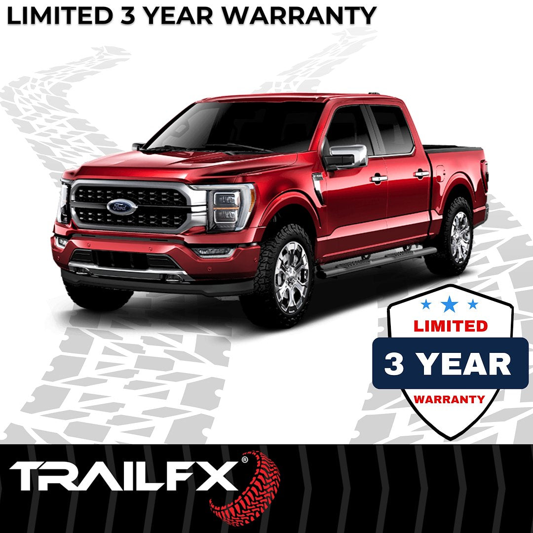 Product of TrailFX A7015B TFX 5" Oval Straight Side Bars Nerf Bar With Surface Steps 