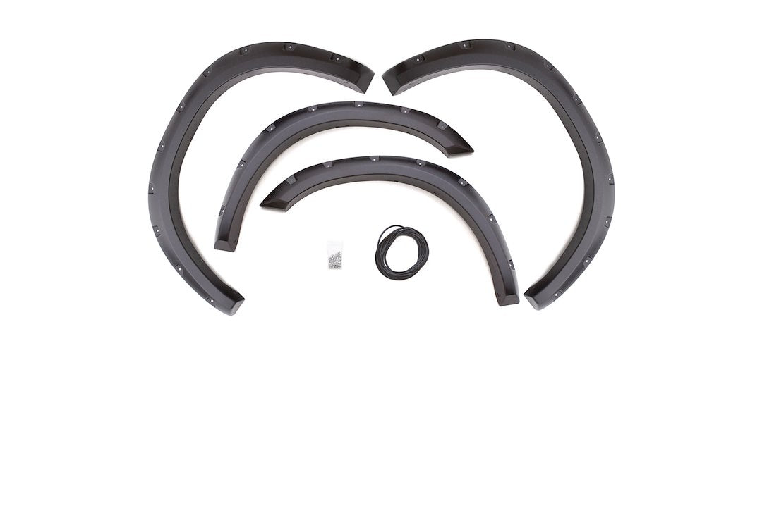 Product of Lund International RX204T Pocket Style/ Exposed Fasteners Black Fender Flare - Set Of 4 