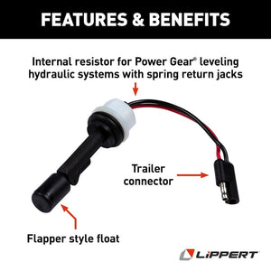 Product of Lippert Components 359064 Leveling System Hydraulic Tank Fluid Level Sensor