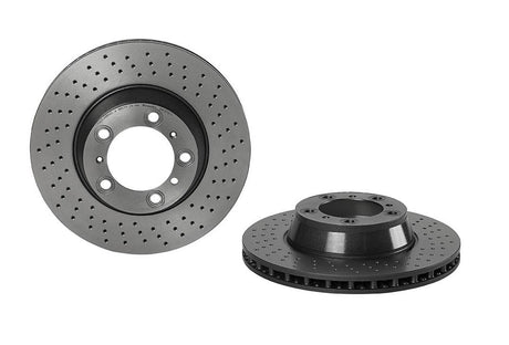 Product of Brembo 09C87811C02 Vented Cross Drilled 1 Piece Brake Rotor 