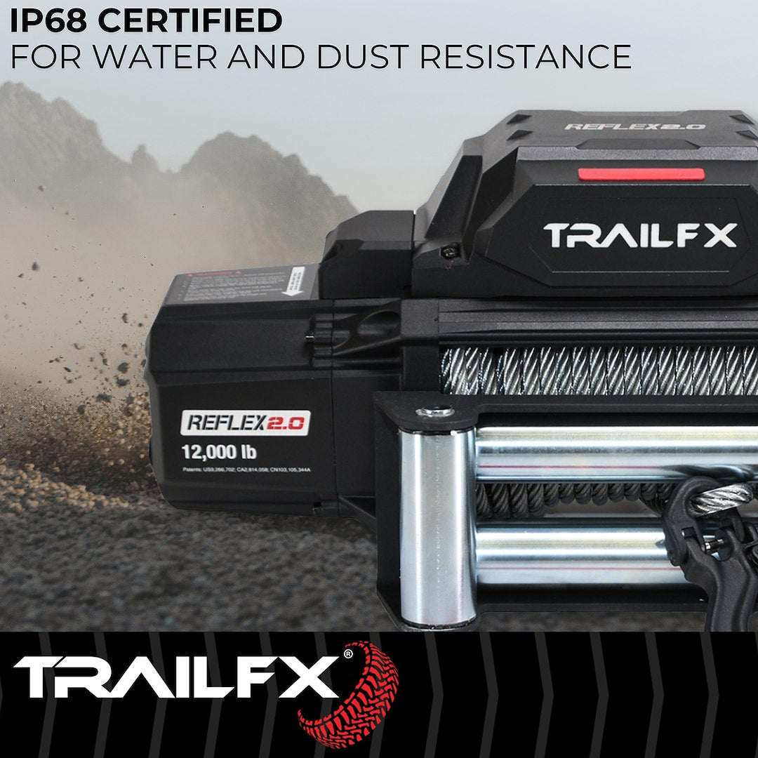 Product of TrailFX WR212B 12000 Pound Vehicle Recovery Winch 