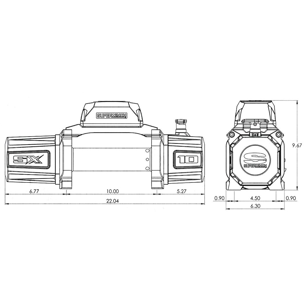 Product of Superwinch 1710200 10000 Pound Vehicle Recovery Winch 