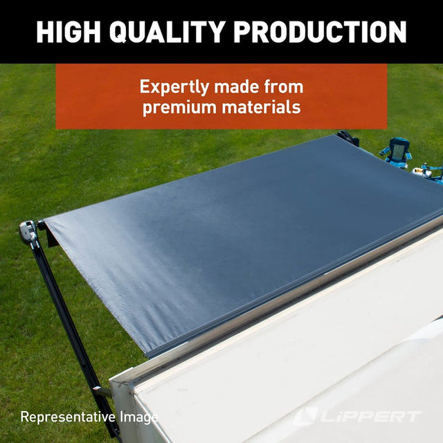 Product of Lippert Components V000334865 RV Patio Spring Assisted Awning , Blue Fade 