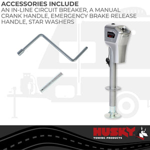 Product of Husky Towing 82084 4000 Pound Electric Trailer Tongue Jack 