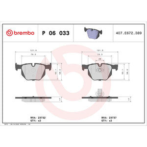 Brembo P06033 Brake Pad||p06033_Drw.Jpg||89||brmp06033||1752203