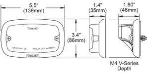 Whelen Engineering Company M4v2ac Warning Light||m4_Series_Dim.Png||87||whem4v2ac||1506619