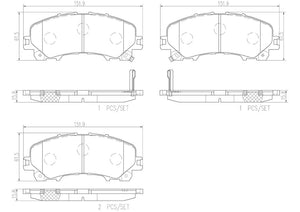 Product of Brembo P56106N Brake Pad - Set Of 4 