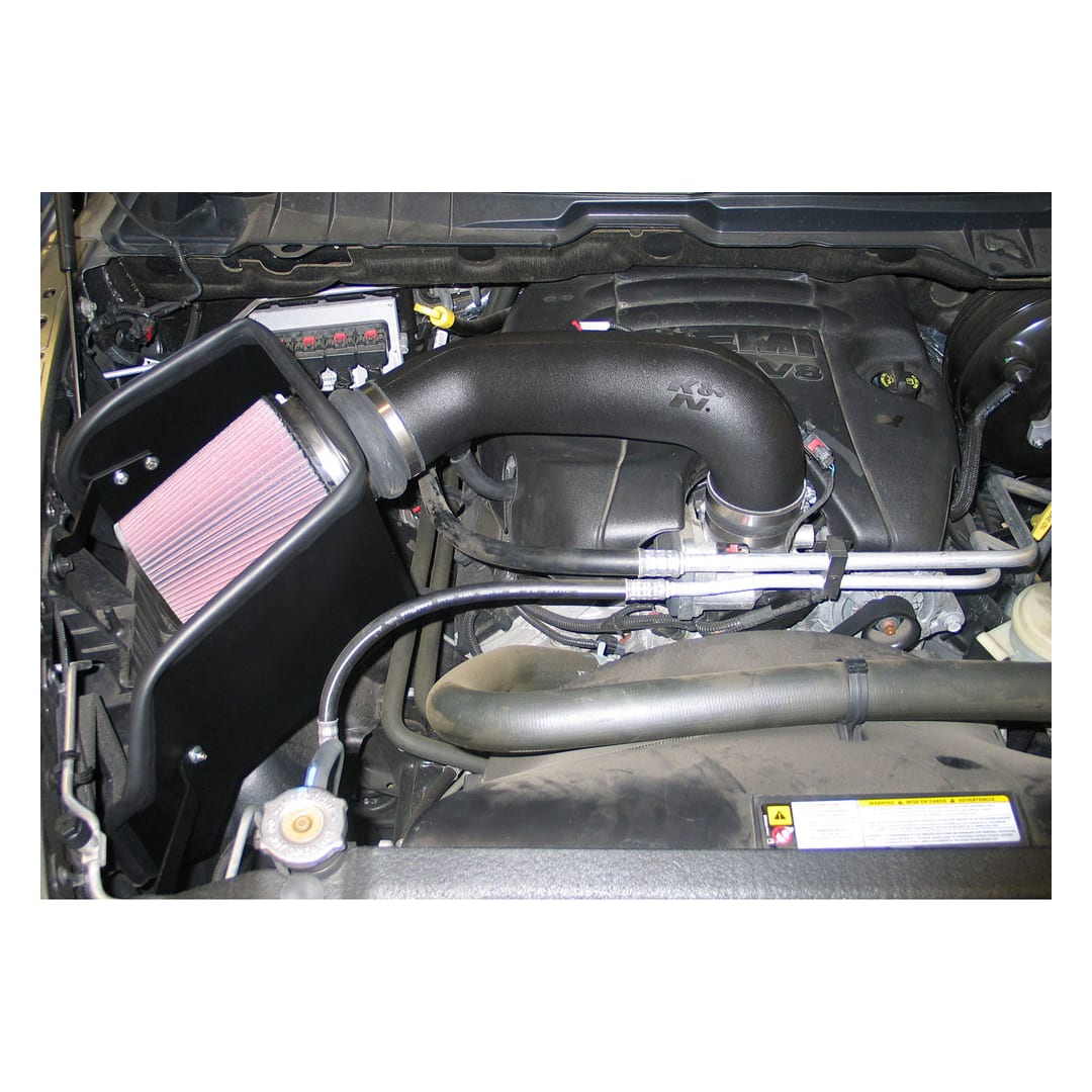 Product of K & N Filters 57-1561 Matte Street Cold Air Intake w/ Red Filter 
