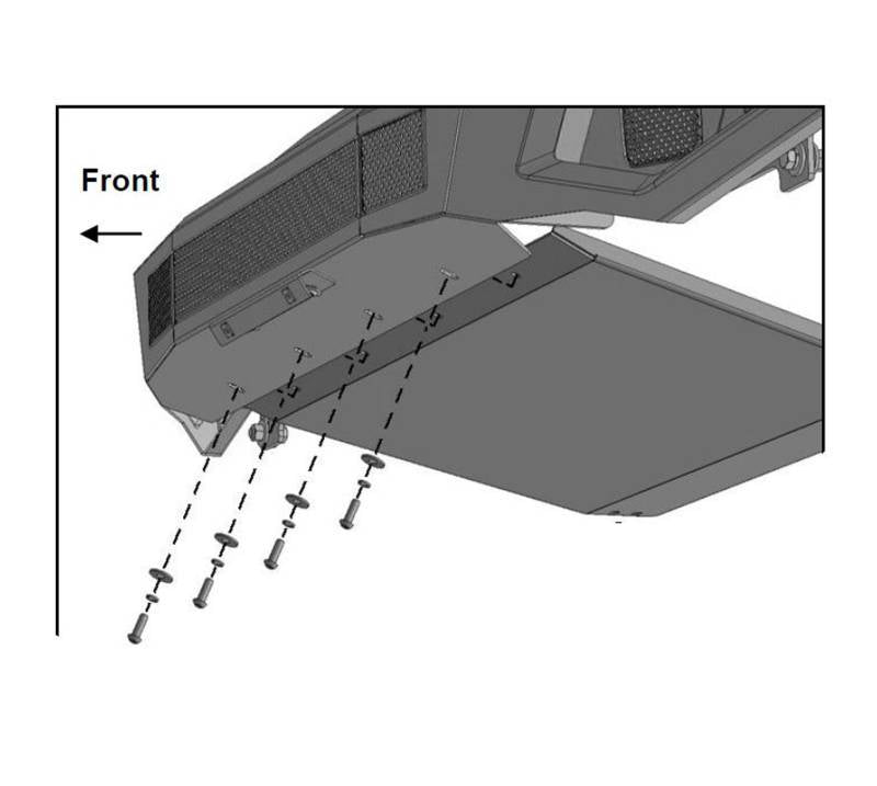 Black Horse Offroad Afb-F117-Sk Skid Plate||||86||blkafbf117sk||2007525
