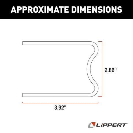 Product of Lippert Components 113511 Trailer Landing Gear Mounting Bracket
