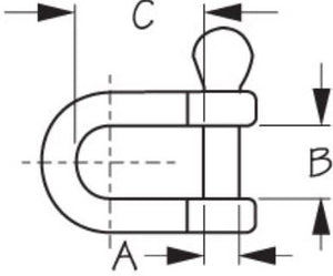 Product of Sea Dog 147008-1 Boat Anchor Shackle