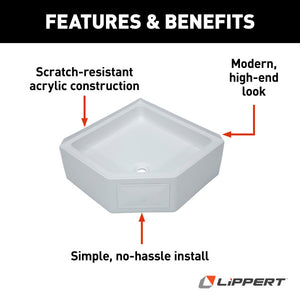 Lippert Components 325246 Shower Pan||325246_4.Jpg||89||m6v325246||1237589