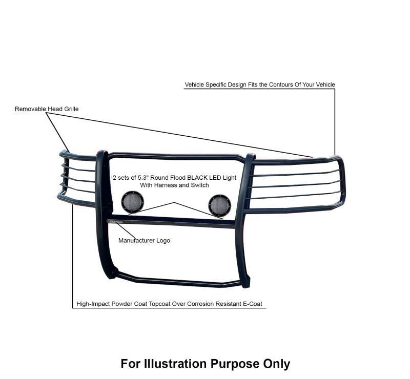 Black Horse Offroad 17gt27ma-Plfb Grille Guard||17gt27ma-Plfb_9.Jpeg||93||blk17gt27mafb||1756548
