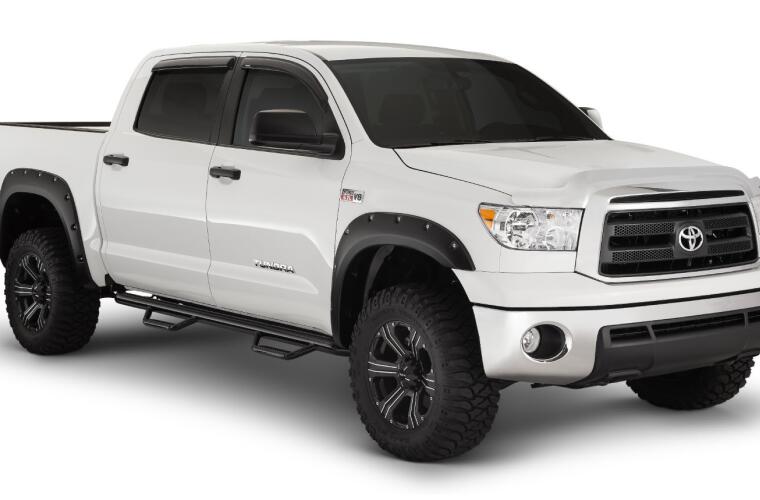 Product of Bushwacker 30911-02 Pocket Style/ Exposed Fasteners Black Fender Flare - Set Of 4 