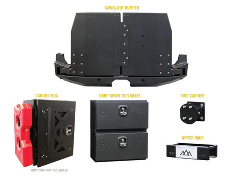 Product of Backwoods Adventure Mods BWFDTR-203ZZVVB Nomad Aluminum Powder Coated Bumper 