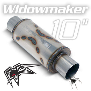 Product of Black Widow Exhaust BW0013-2 Widowmaker Stainless Steel Exhaust Muffler 
