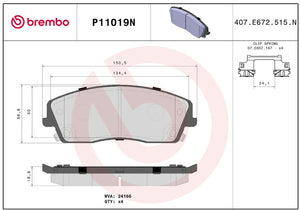 Brembo P23151n Brake Pad||p11019n_R.Jpg||86||brmp23151n||2091668