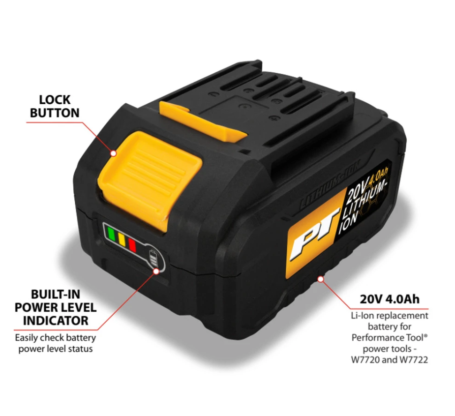 Performance Tool W7724 Power Tool Battery||w7724_1.Png||86||ptlw7724||2218296