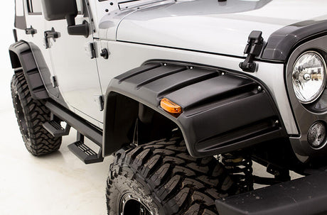 Product of Lund International RX133T Pocket Style/ Exposed Fasteners Black Fender Flare - Set Of 4 