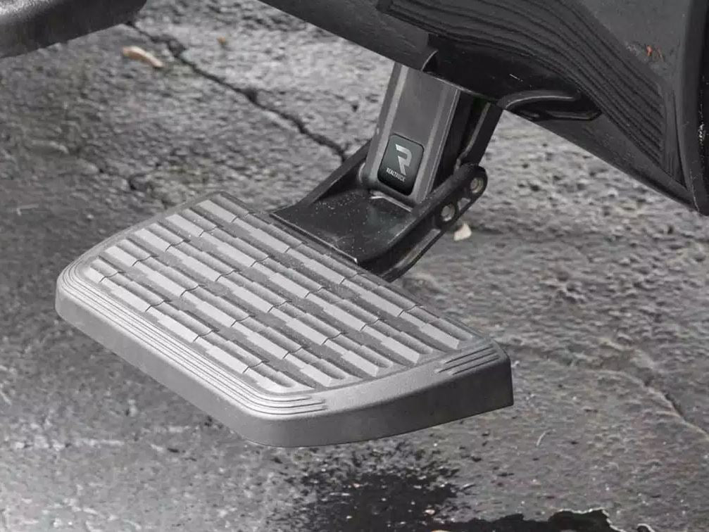 Product of Amp Research 75415-01A Black Powder Coated Die Cast Aluminum Truck Step