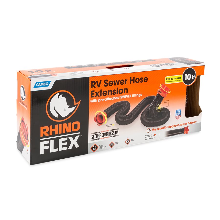 Product of Camco 39764 10 Feet Black Sewer Hose Yes 