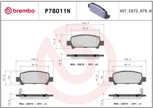 Brembo P78011n Brake Pad||p78011n_R.Jpg||86||brmp78011n||2091610