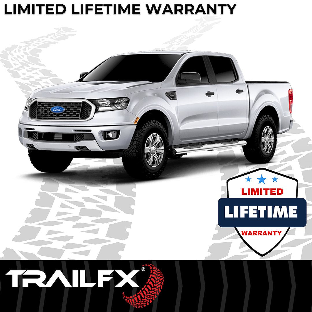 Product of TrailFX A7093S TFX 5" Oval Straight Side Bars Nerf Bar With Surface Steps 