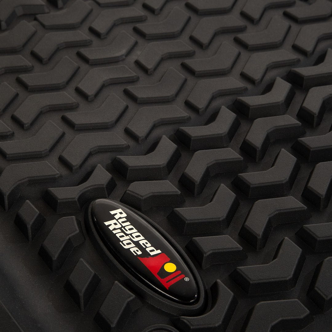 Product of Rugged Ridge 12988.05 Black Thermoplastic Floor Liner 