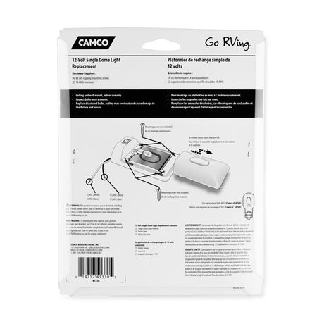 Product of Camco 41330 Dome Light