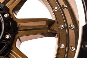 Product of Grid Wheels 18x9 Bronze With Black Lip Wheel - 6x5.31 Bolt Pattern 