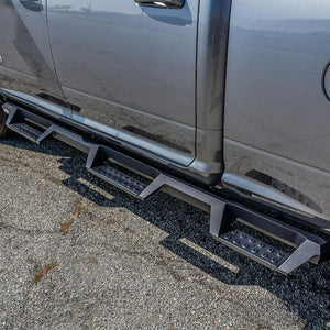 Product of Westin Automotive 56-534785 Black Powder Coated Square Nerf Bar - Truck Wheel To Wheel 