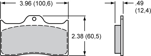 Product of Wilwood Brakes 150-8850K Street/ Racing Brake Pad - Set Of 4 