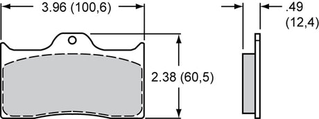 Product of Wilwood Brakes 150-8850K Street/ Racing Brake Pad - Set Of 4 