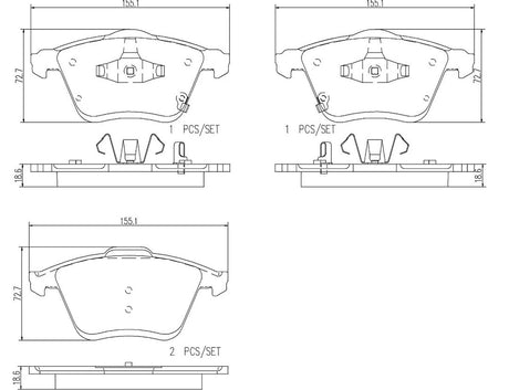 Brembo P49038n Brake Pad||p49038n_R.Jpg||86||brmp49038n||2091727