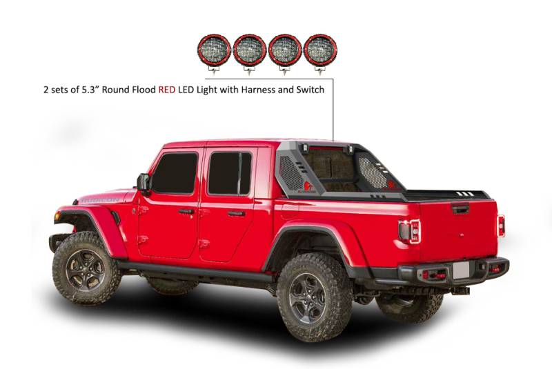 Black Horse Offroad Virb09b-Plfr Truck Bed Bar||virb09b-Plfr_9.Jpeg||93||blkvirb09bpfr||2239576