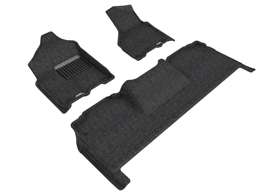 Product of 3D Mats ELEGANT Series L1DG03204709 Black Thermoplastic Rubber Of Carbon Fiber Texture Floor Liner 