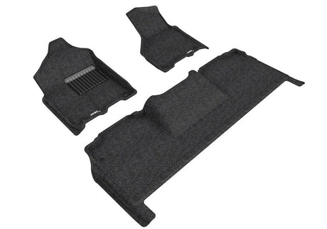 Product of 3D Mats ELEGANT Series L1DG03204709 Black Thermoplastic Rubber Of Carbon Fiber Texture Floor Liner 