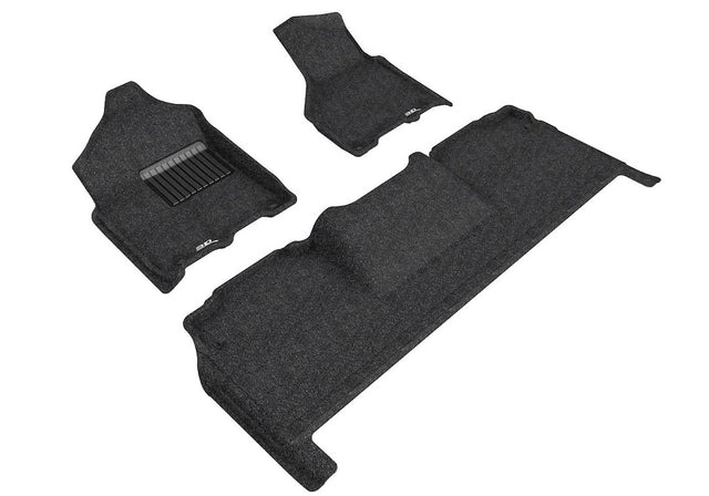 Product of 3D Mats ELEGANT Series L1DG03204709 Black Thermoplastic Rubber Of Carbon Fiber Texture Floor Liner 