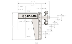 Product of Bulletproof Hitches HD3010 Receiver Trailer Hitch Ball Mount 