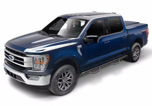 Product of N-Fab F09107CC-6-TX Black Matte Textured Powder Coated Round Nerf Bar - Truck Wheel To Wheel 