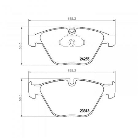 Product of Hella 355013931 Brake Pad - 