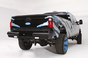 Product of Fab Fours FS08-T1350-1 Black Steel Steel Powder Coated Bumper 