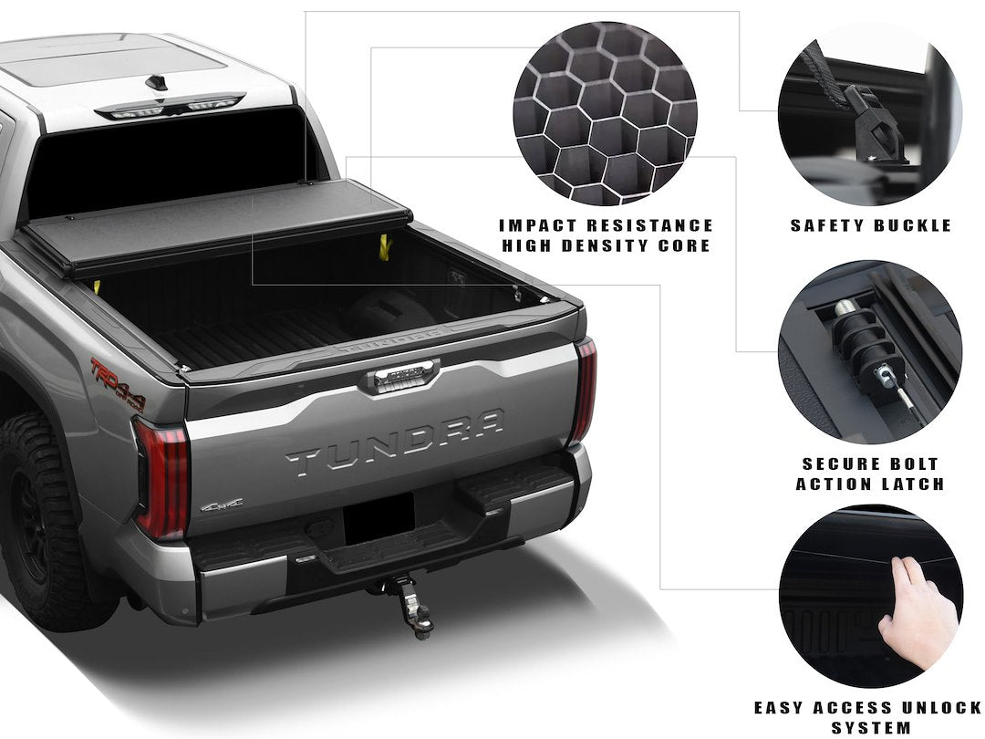 Product of Armordillo CoveRex TFX Series Hard Folding 7163041 Tonneau Cover 