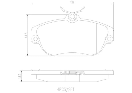 Product of Brembo P86007N Brake Pad - Set Of 4 