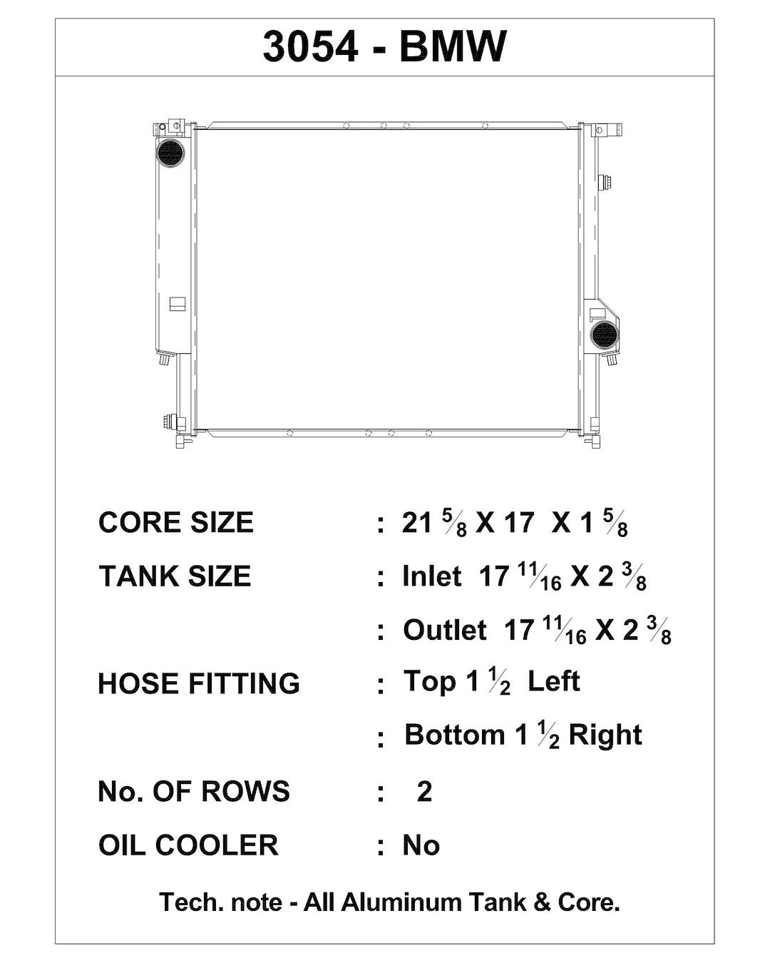 Product of Csf 3054 Radiator