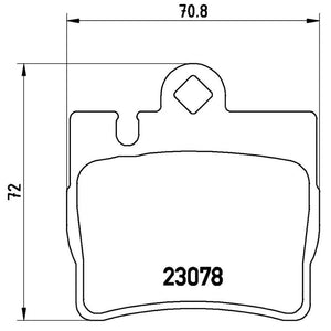 Product of Brembo P50042 Brake Pad - Set Of 4 