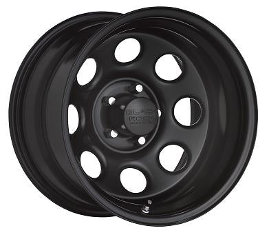 Product of Black Rock Wheels 17x9 Black With Natural Accents Wheel - 8x6.50 Bolt Pattern 