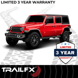Product of TrailFX A0065T TFX Round Tube Side Steps Nerf Bar With Surface Steps 