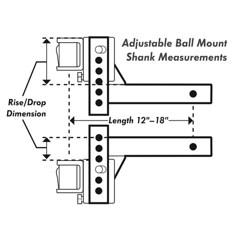 Product of Eaz Lift 48132 Weight Distribution Hitch Shank
